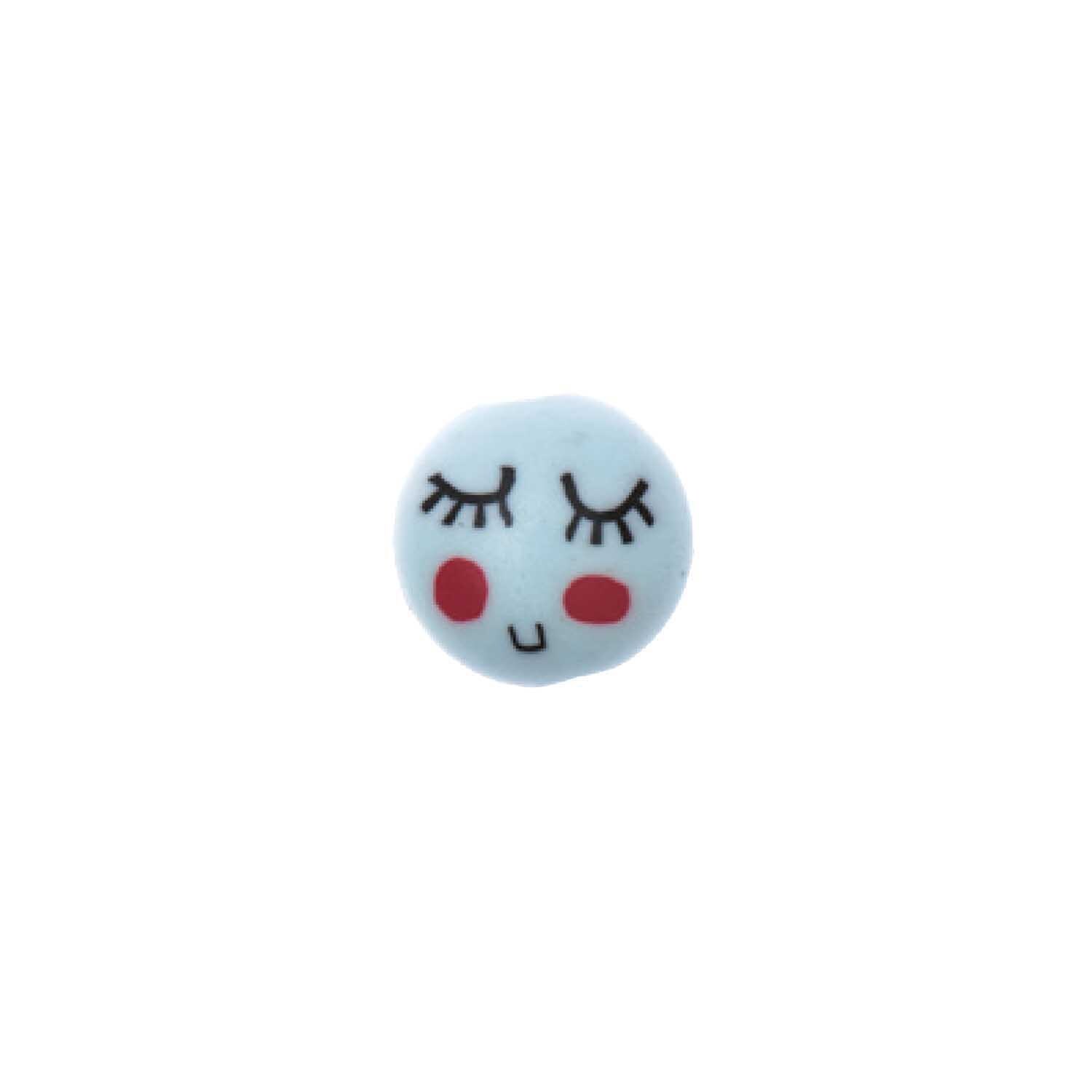 Glaskugel Gesicht weiß 12x8mm 10 Stück Glaskugel Gesicht weiß 12x8mm 10 Stück von Rico Design