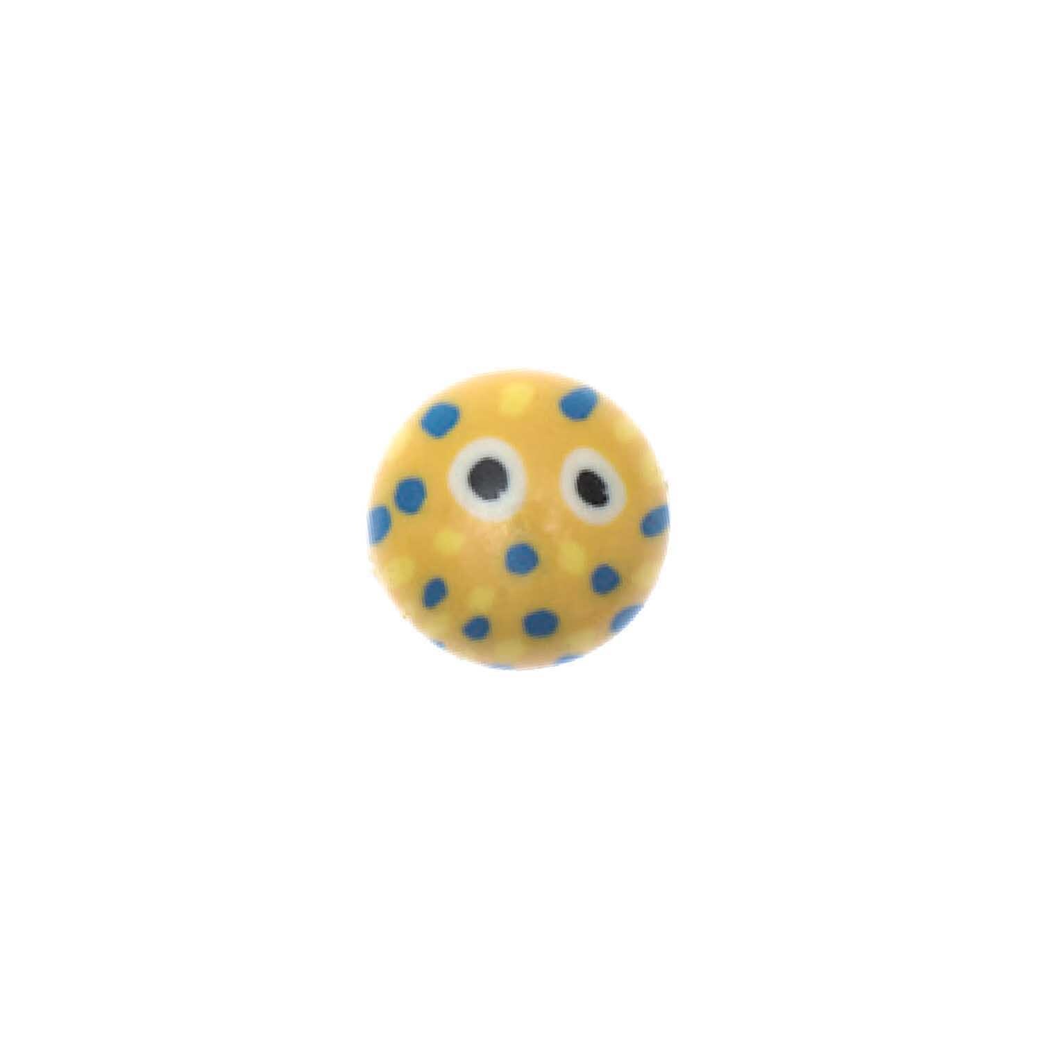 Glaskugel Punkte gelb-blau 12x8mm 10 Stück Glaskugel Punkte gelb-blau 12x8mm 10 Stück von Rico Design