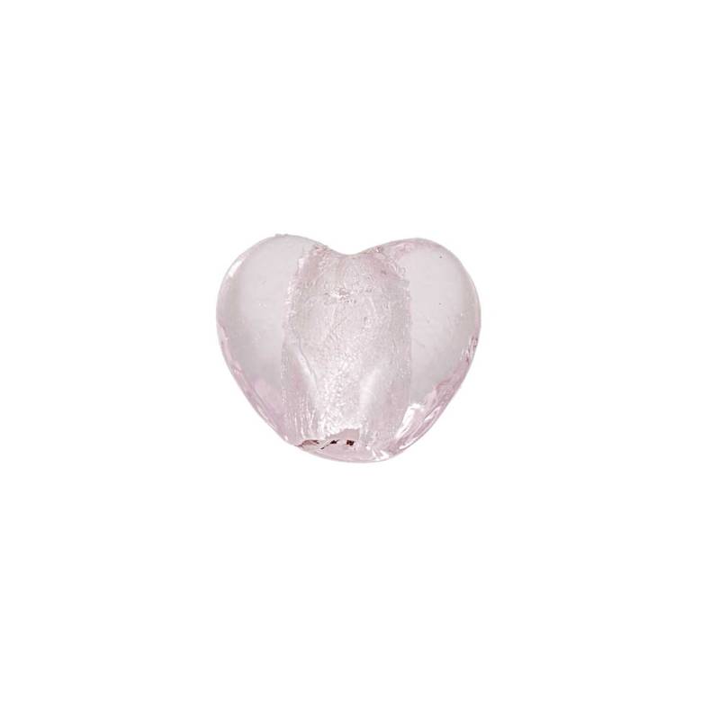 Herz rosa 12x12mm Glas 4 Stück von Rico Design