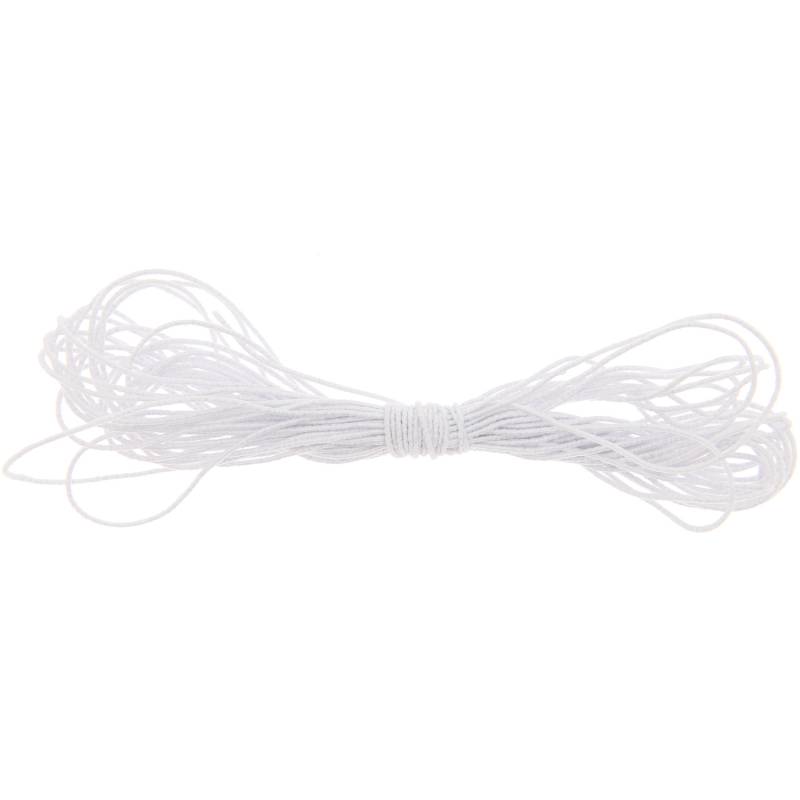 Hutgummi 0,6mm weiß 5m von Rico Design