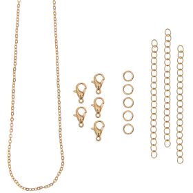Karabiner-Verschlüsse und Ketten gold von Rico Design