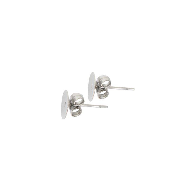 Klebestecker Edelstahl 13x8mm 2 Stück von Rico Design