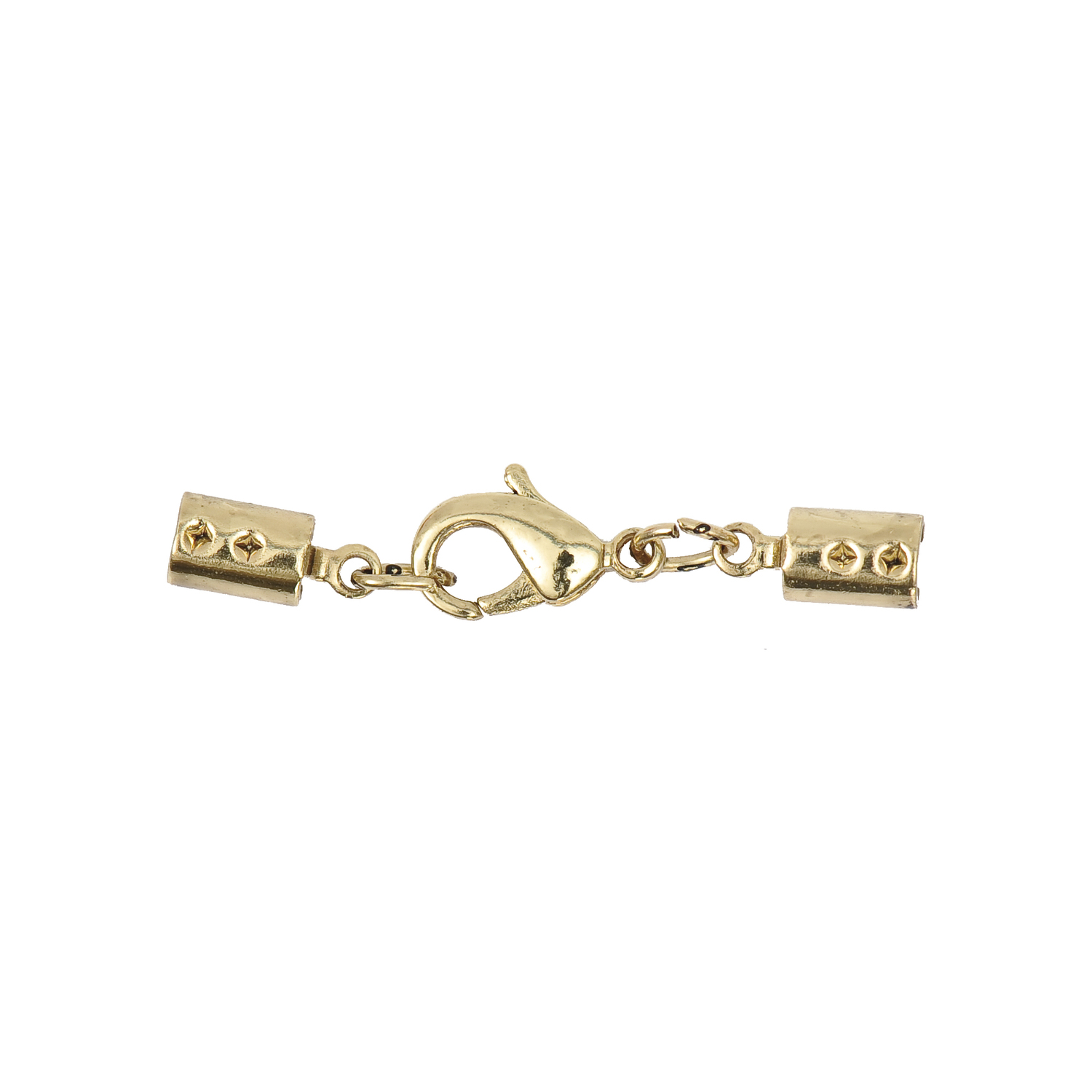 Lederbandverschluss gold 3mm von Rico Design