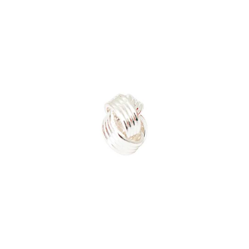 Metallknoten silber 10x6mm 4 Stück von Rico Design