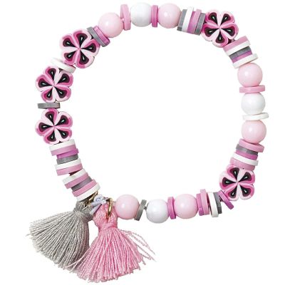 Jewellery Made by Me Mini Perlen Armband Set rosa-grau von Rico Design