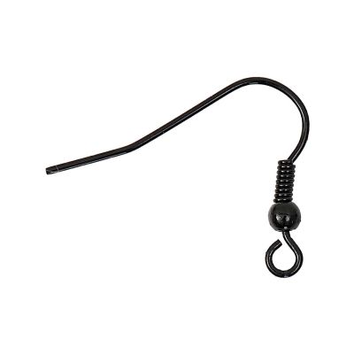 Ohrhaken mit Feder schwarz 22mm 4 Stück Ohrhaken mit Feder schwarz 22mm 4 Stück von Rico Design