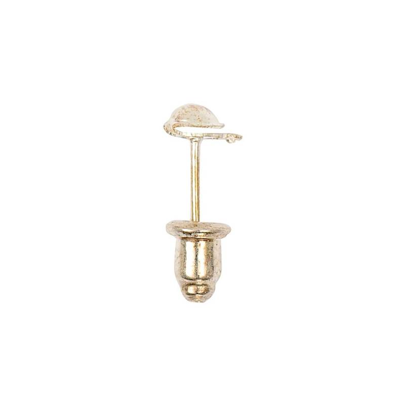 Ohrstecker mit Öse silber 13mm 2 Stück von Rico Design
