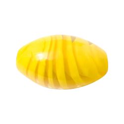 Olive mit Spirale gelb 24x15mm Glas 2 Stück von Rico Design