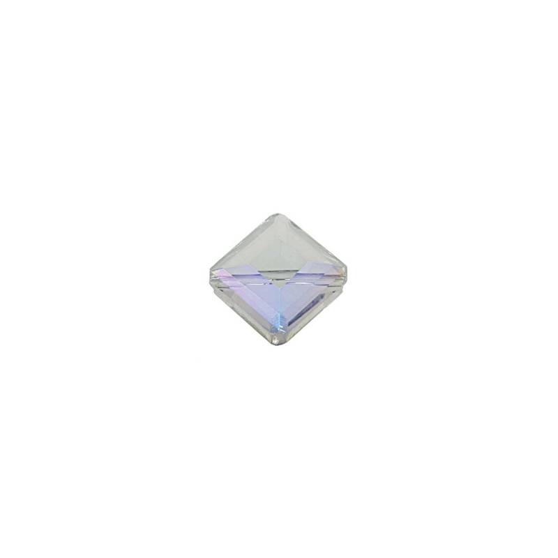 Perle geschliffen eckig irisierend 13x9mm Glas 4 Stück von Rico Design