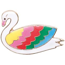 Pin Schwan 27x21mm von Rico Design