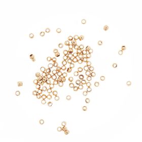 QuetschPerle gold 1,5mm 100 Stück von Rico Design