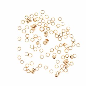 QuetschPerle gold 2mm 100 Stück von Rico Design