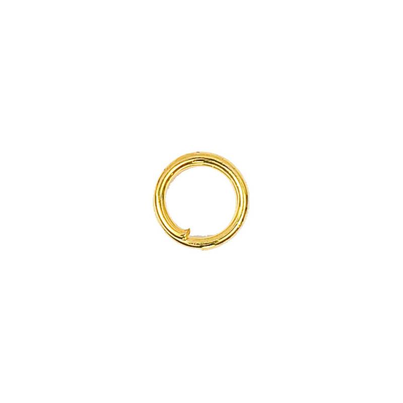 Spaltring gold 6mm 10 Stück von Rico Design