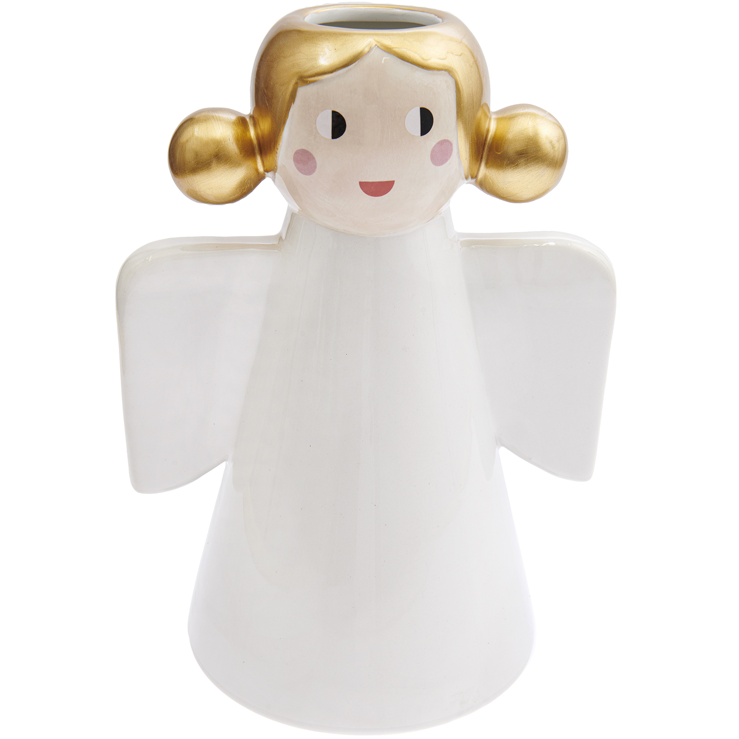 Keramik Vase Engel weiß 26,5cm Keramik Vase Engel weiß 26,5cm von Rico Design
