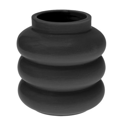 Keramik Vase schwarz von Rico Design