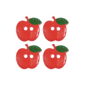 Knopf Apfel Rot 1,5x1,6cm Knopf Apfel Rot 1,5x1,6cm von Rico Design