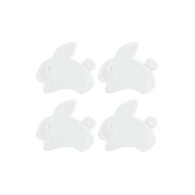 Knopf Häschen Weiß 1,5x1,3cm Knopf Häschen Weiß 1,5x1,3cm von Rico Design