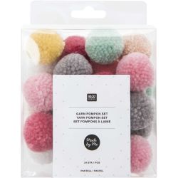 Garn Pompons 24 Stück von Rico Design