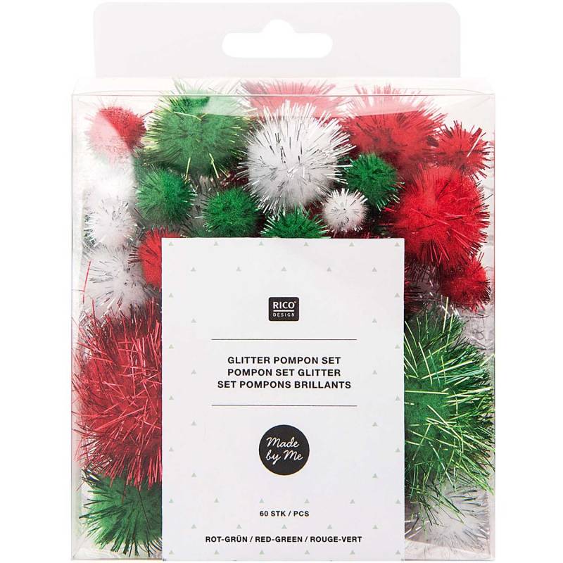Glitter Pompons 63 Stück Glitter Pompons 63 Stück von Rico Design