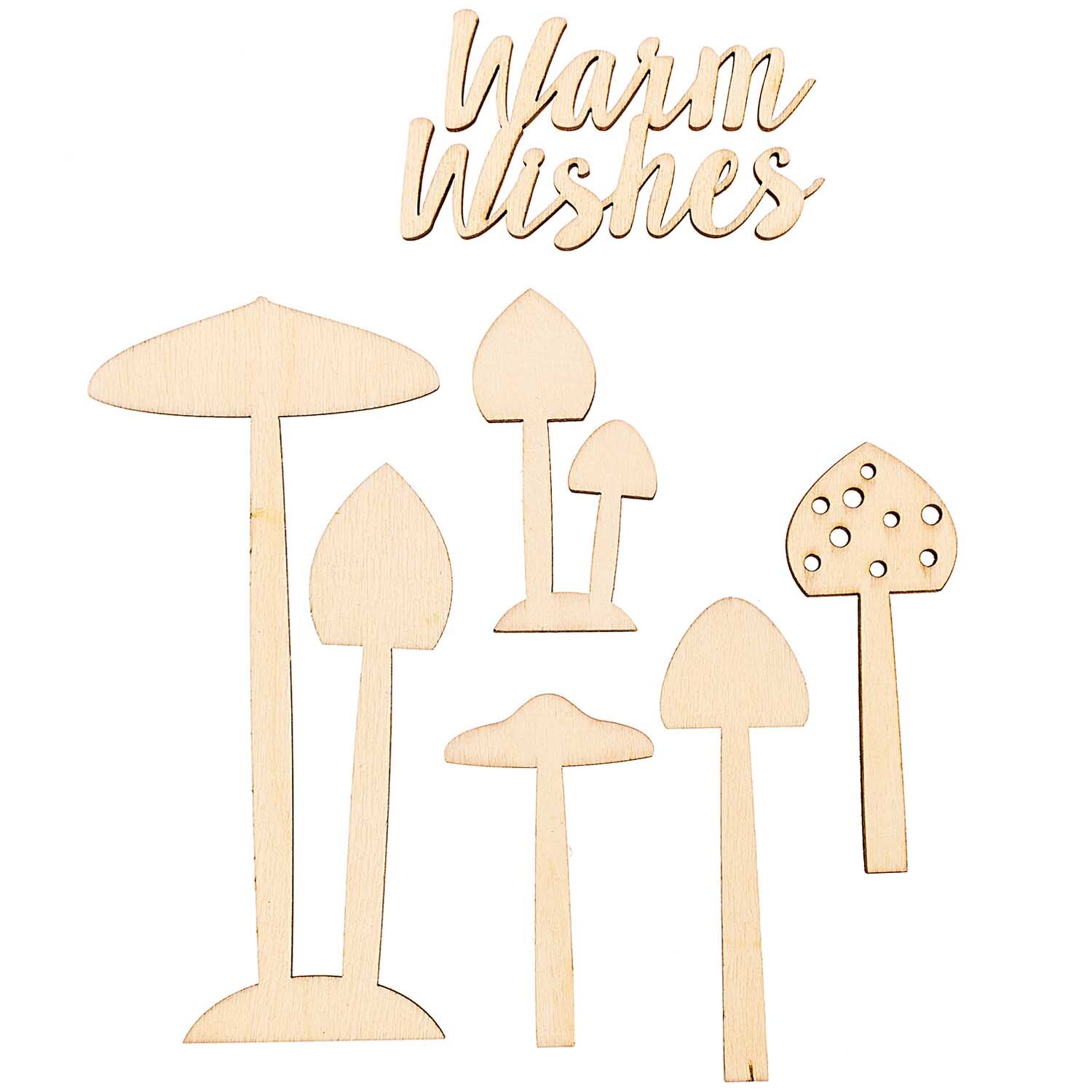 Holzdeko-Set Pilze für XL-Dekohaube Holzdeko-Set Pilze für XL-Dekohaube von Rico Design