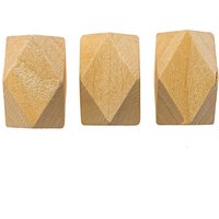 Holzperlen Diamant 3x2x2cm 3 Stück von Rico Design