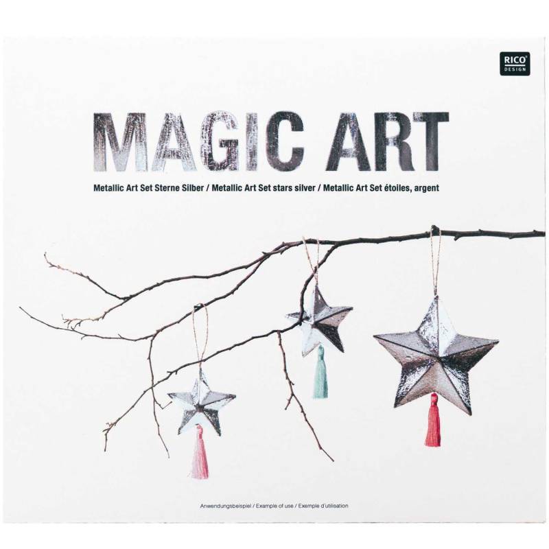 Magic Art Set Sterne silber von Rico Design