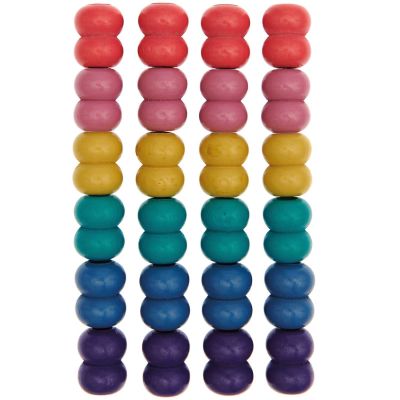 Makramee Perlen Holz Regenbogenfarben 17x22mm 24 Stück Makramee Perlen Holz Regenbogenfarben 17x22mm 24 Stück von Rico Design