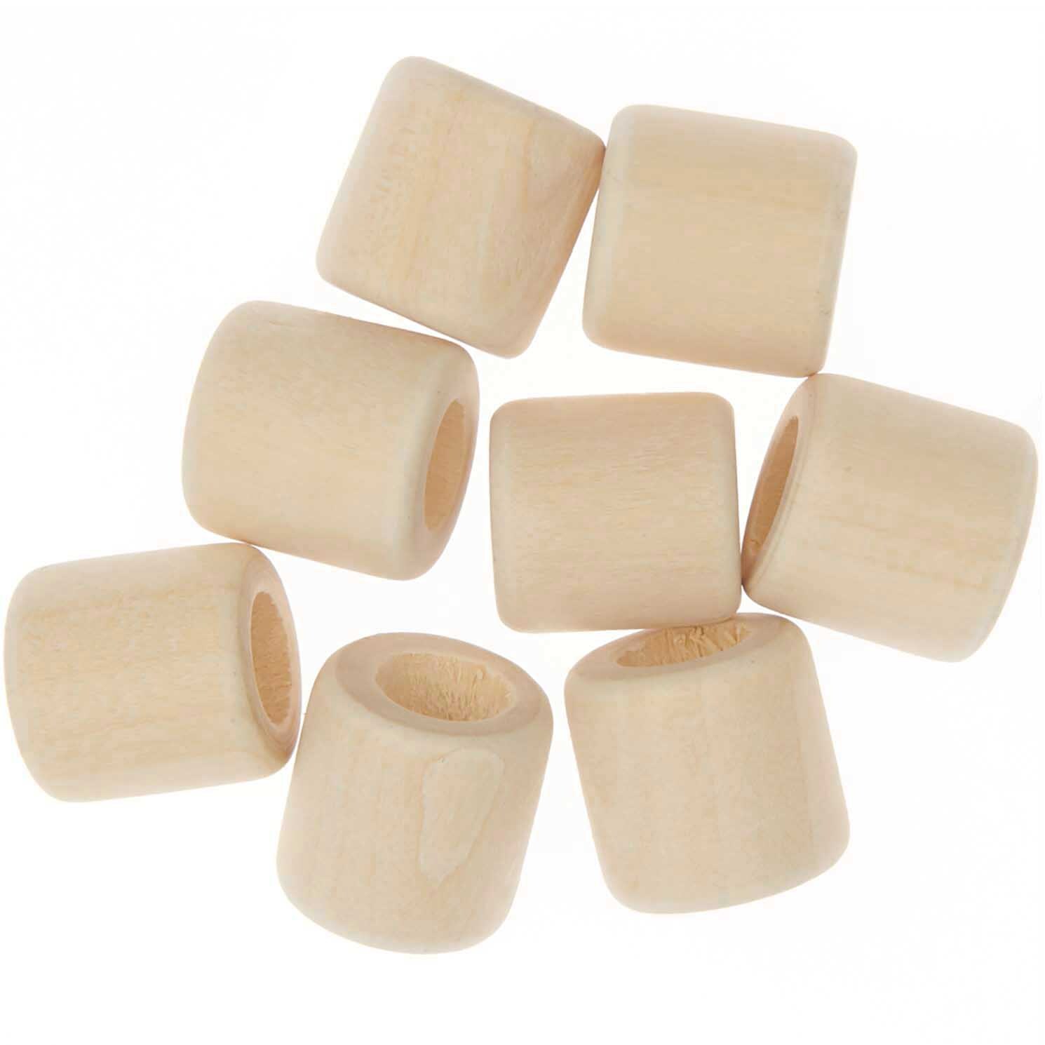 Makramee Perlen Holz natur 17x17mm 8 Stück Makramee Perlen Holz natur 17x17mm 8 Stück von Rico Design