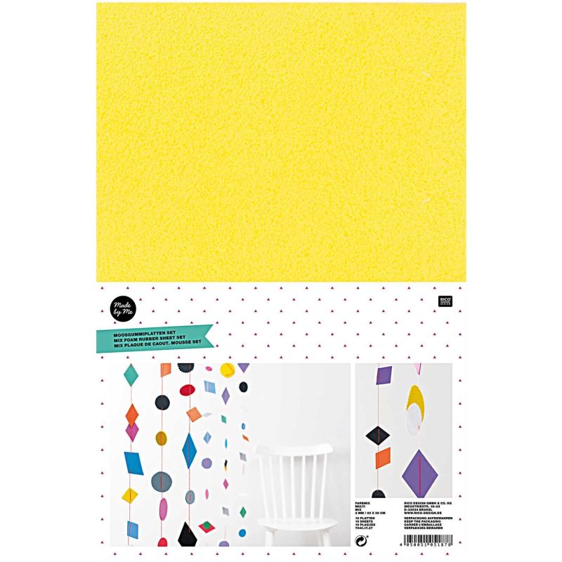 Moosgummi Mix 2mm 20x30cm 10 Platten Moosgummi Mix 2mm 20x30cm 10 Platten von Rico Design