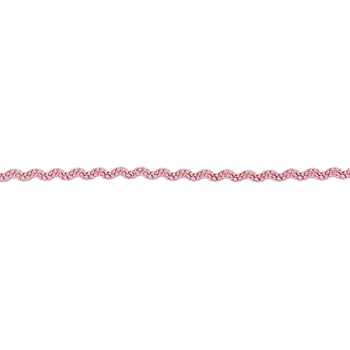 Made by Me | Ribbon Bestickt rosa Glitzer 3mm 2m von Rico Design
