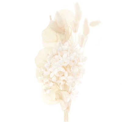 Trockenblumenstrauß natur-weiß 30cm 13teilig von Rico Design