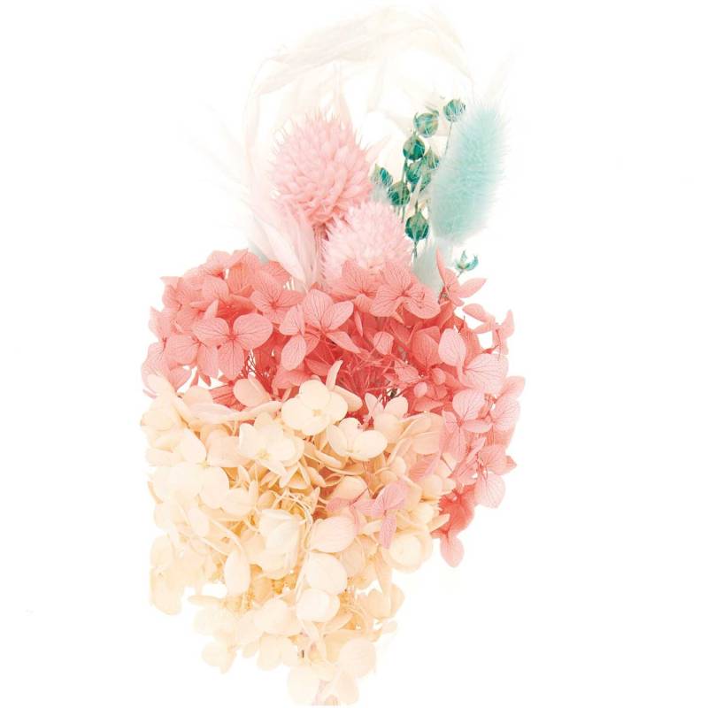 Trockenblumenstrauß pastell-türkis 30cm von Rico Design