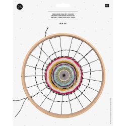 Webrahmen rund mit Löchern 21cm von Rico Design
