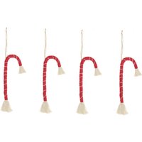 Makramee Set Zuckerstange 20x8cm 4 Stück von Rico Design