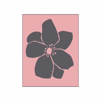 Stempel Blüte Anemone rosa 35x45mm von May&Berry