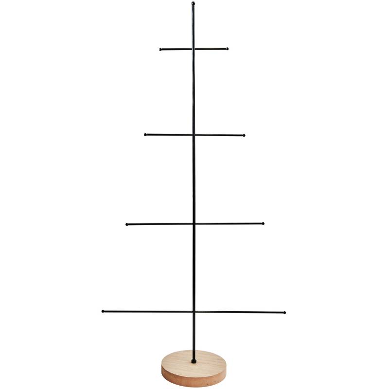 Metall-Tannenbaum mit Holzsockel Metall-Tannenbaum mit Holzsockel von Rico Design