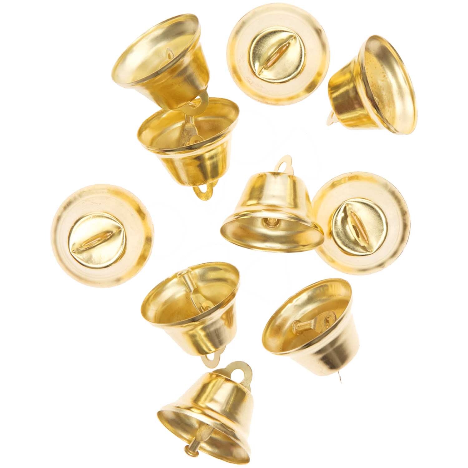 Rico Design Metallglöckchen goldfarbig 3x2,8cm 10 Stück von Rico Design