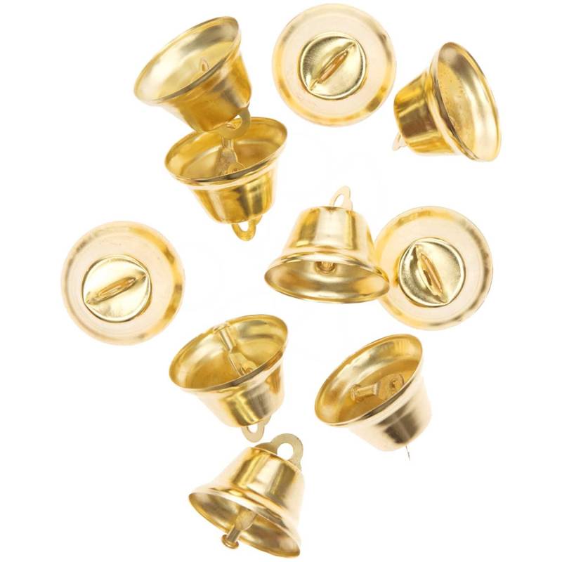 Rico Design Metallglöckchen goldfarbig 3x2,8cm 10 Stück von Rico Design