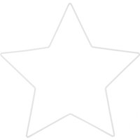Metallring Stern Offwhite matt von Rico Design