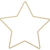 Metallring Stern gold von Rico Design
