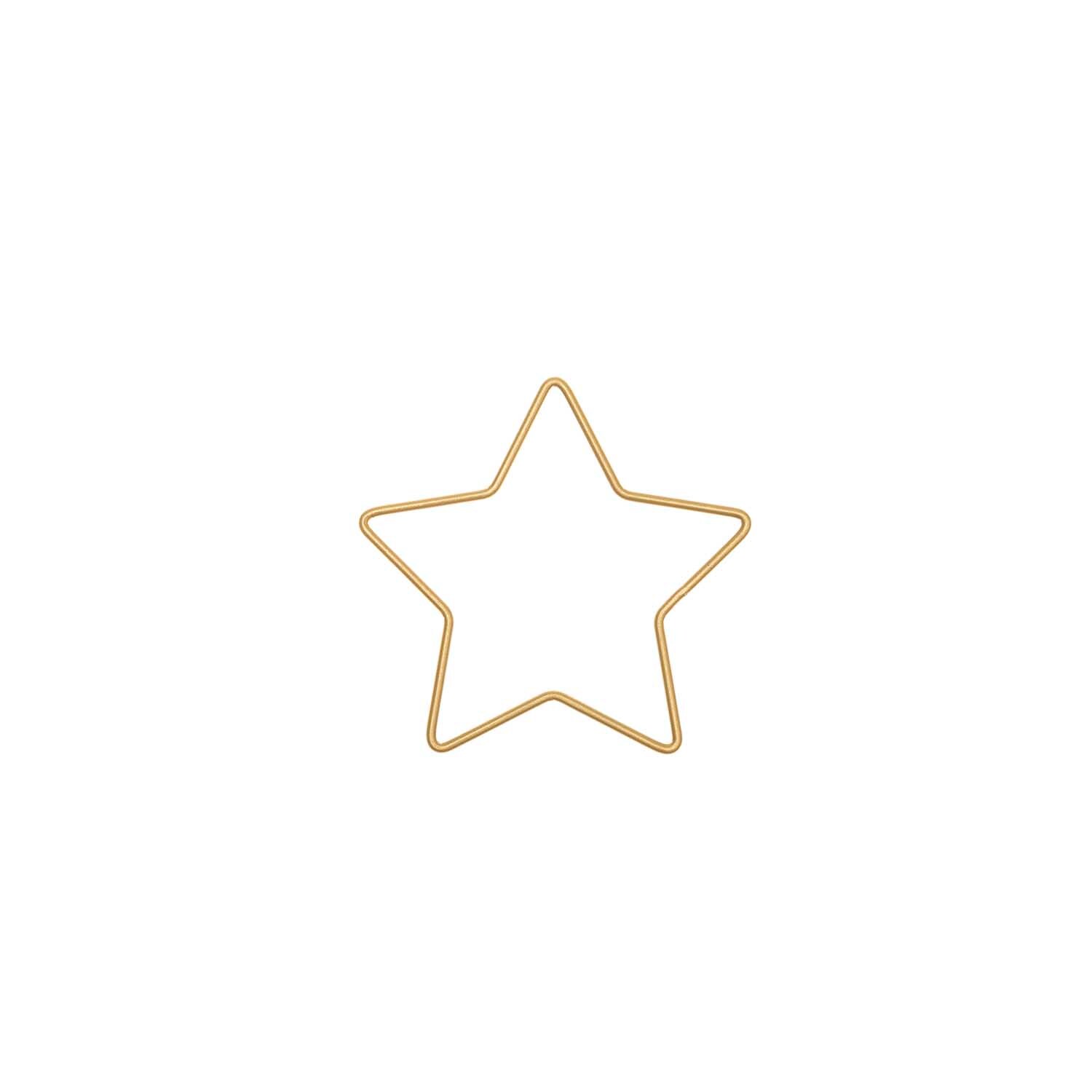 Metallring Stern gold von Rico Design