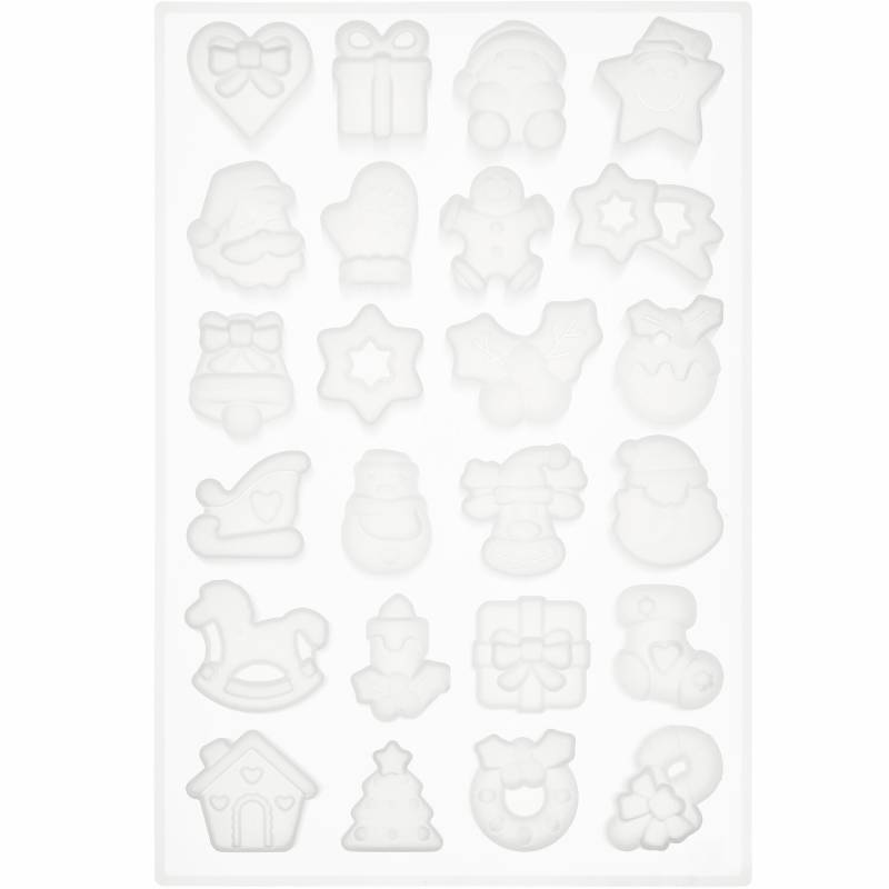 Mini Silikon Gießform Weihnachten von Rico Design
