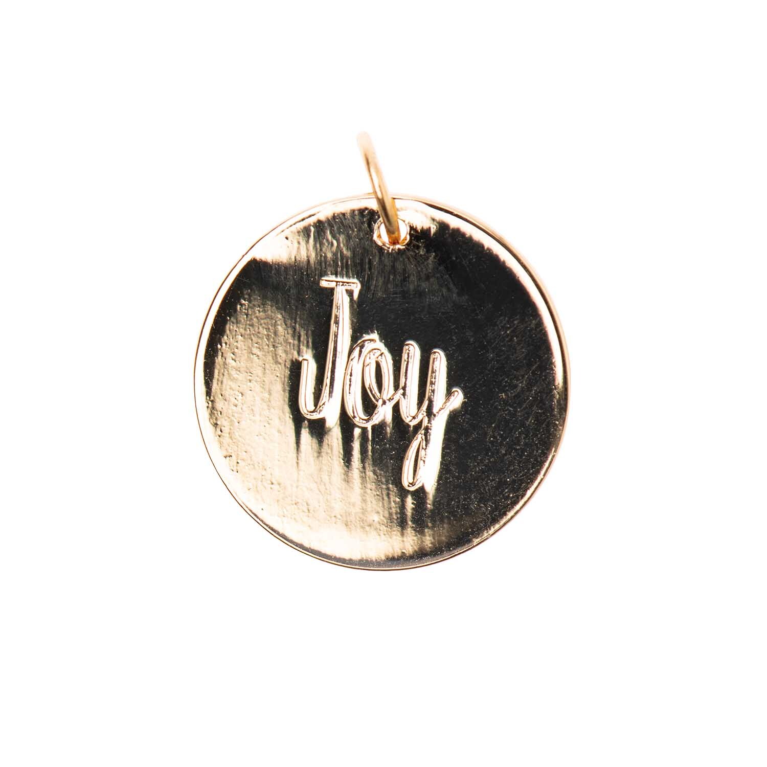 Mix it Up - Jewellery Anhänger Scheibe Joy gold Ø17mm Mix it Up - Jewellery Anhänger Scheibe Joy gold Ø17mm von Rico Design