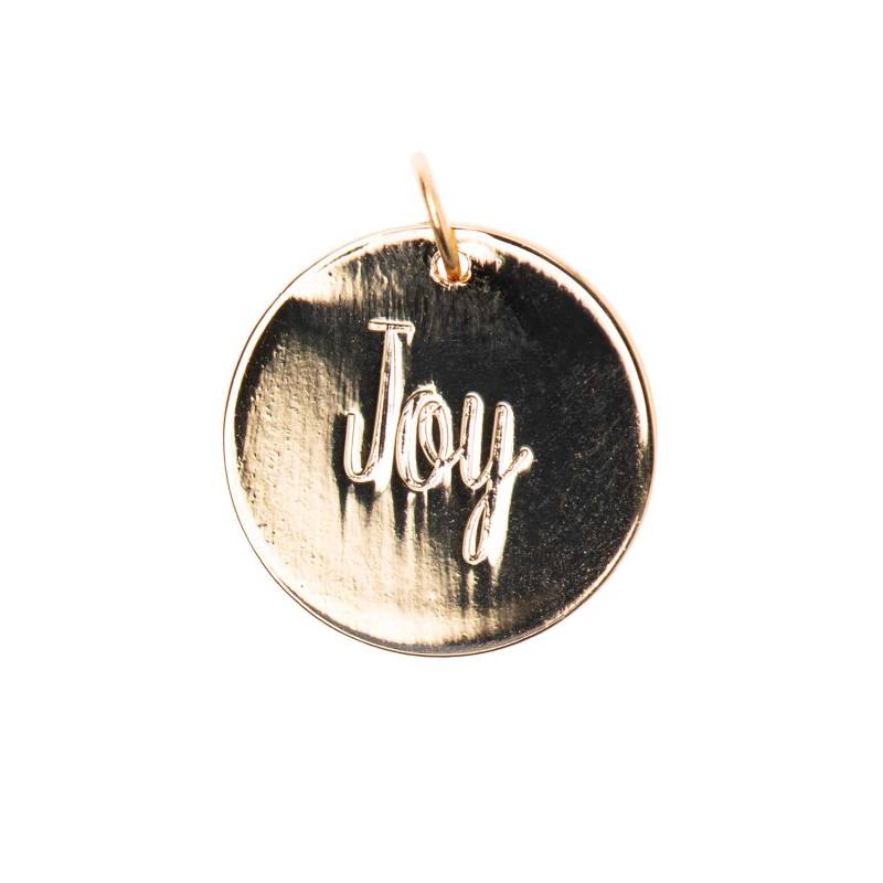 Mix it Up - Jewellery Anhänger Scheibe Joy gold Ø17mm von Rico Design