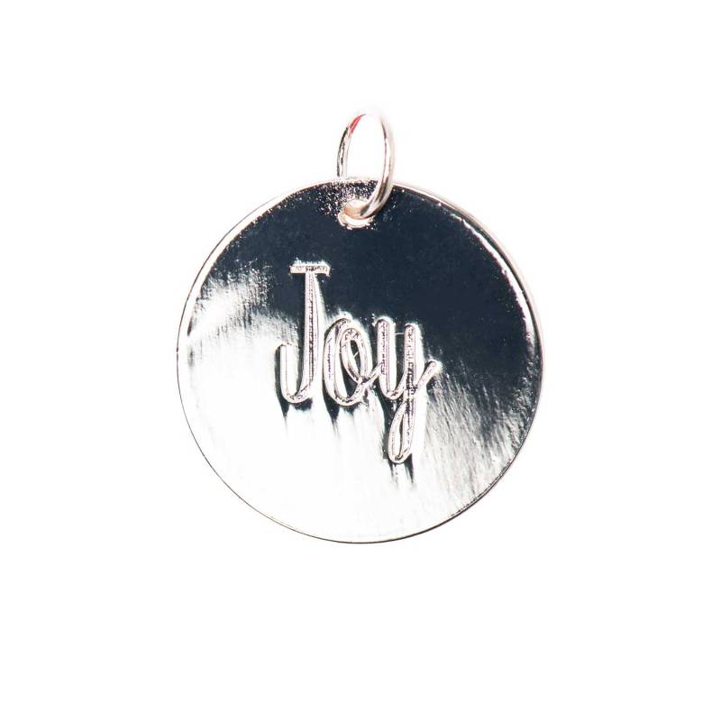 Mix it Up - Jewellery Anhänger Scheibe Joy silber Ø17mm von Rico Design