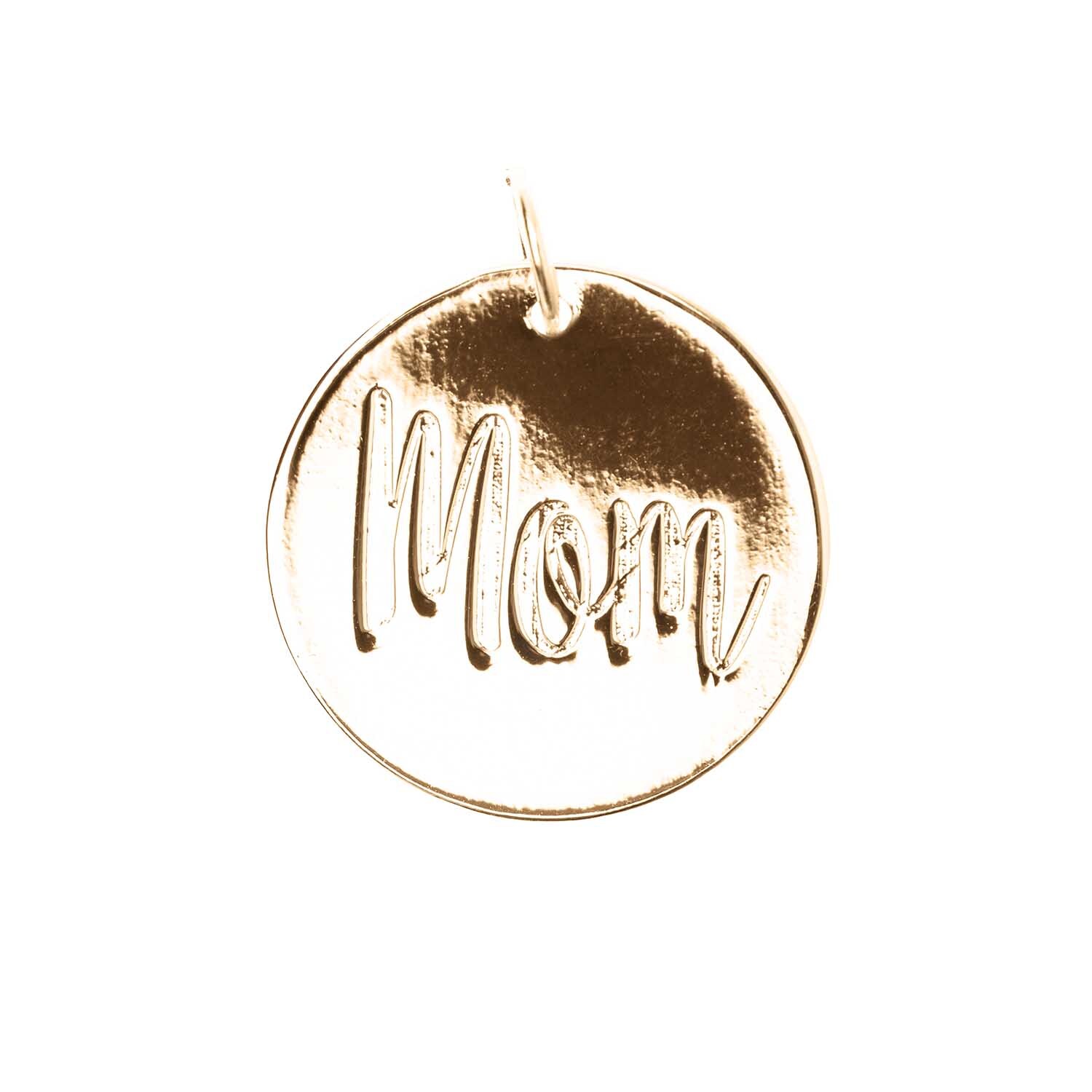 Mix it Up - Jewellery Anhänger Scheibe Mom gold Ø17mm Mix it Up - Jewellery Anhänger Scheibe Mom gold Ø17mm von Rico Design