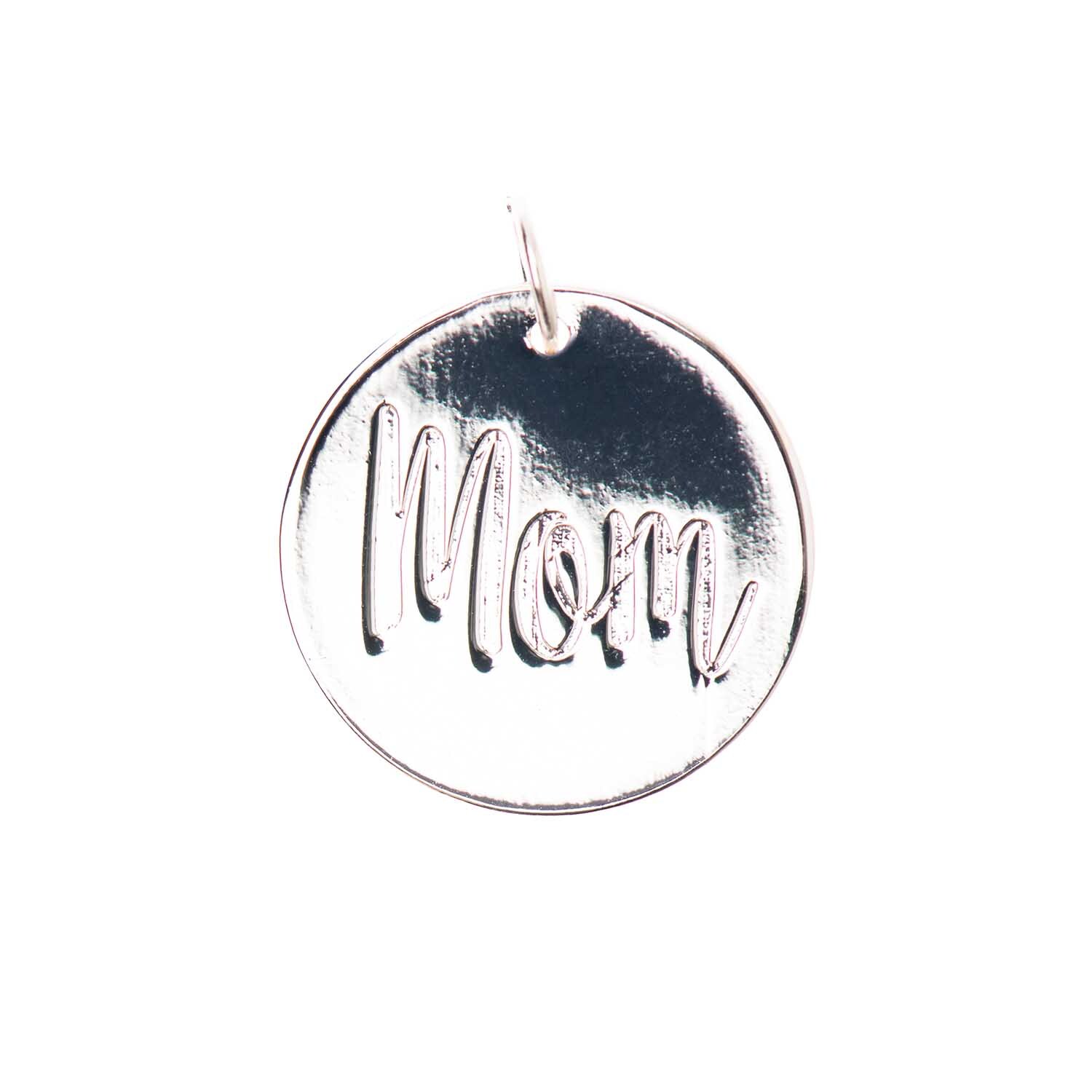 Mix it Up - Jewellery Anhänger Scheibe Mom silber Ø17mm Mix it Up - Jewellery Anhänger Scheibe Mom silber Ø17mm von Rico Design