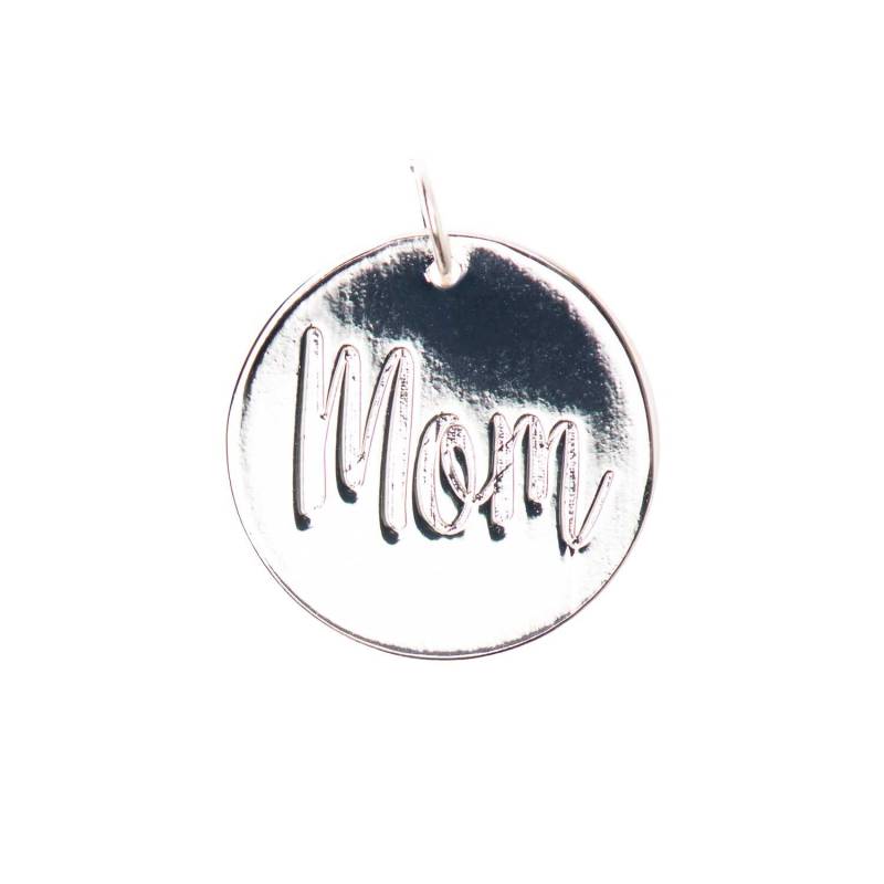 Mix it Up - Jewellery Anhänger Scheibe Mom silber Ø17mm von Rico Design