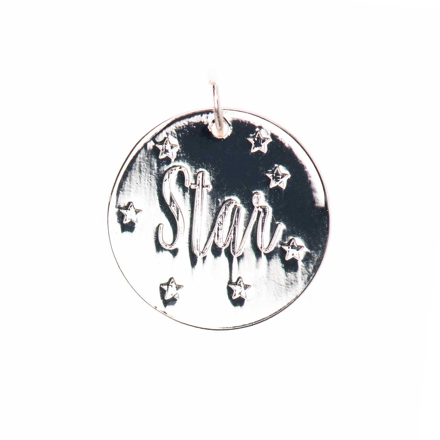 Mix it Up - Jewellery Anhänger Scheibe Star silber Ø17mm Mix it Up - Jewellery Anhänger Scheibe Star silber Ø17mm von Rico Design