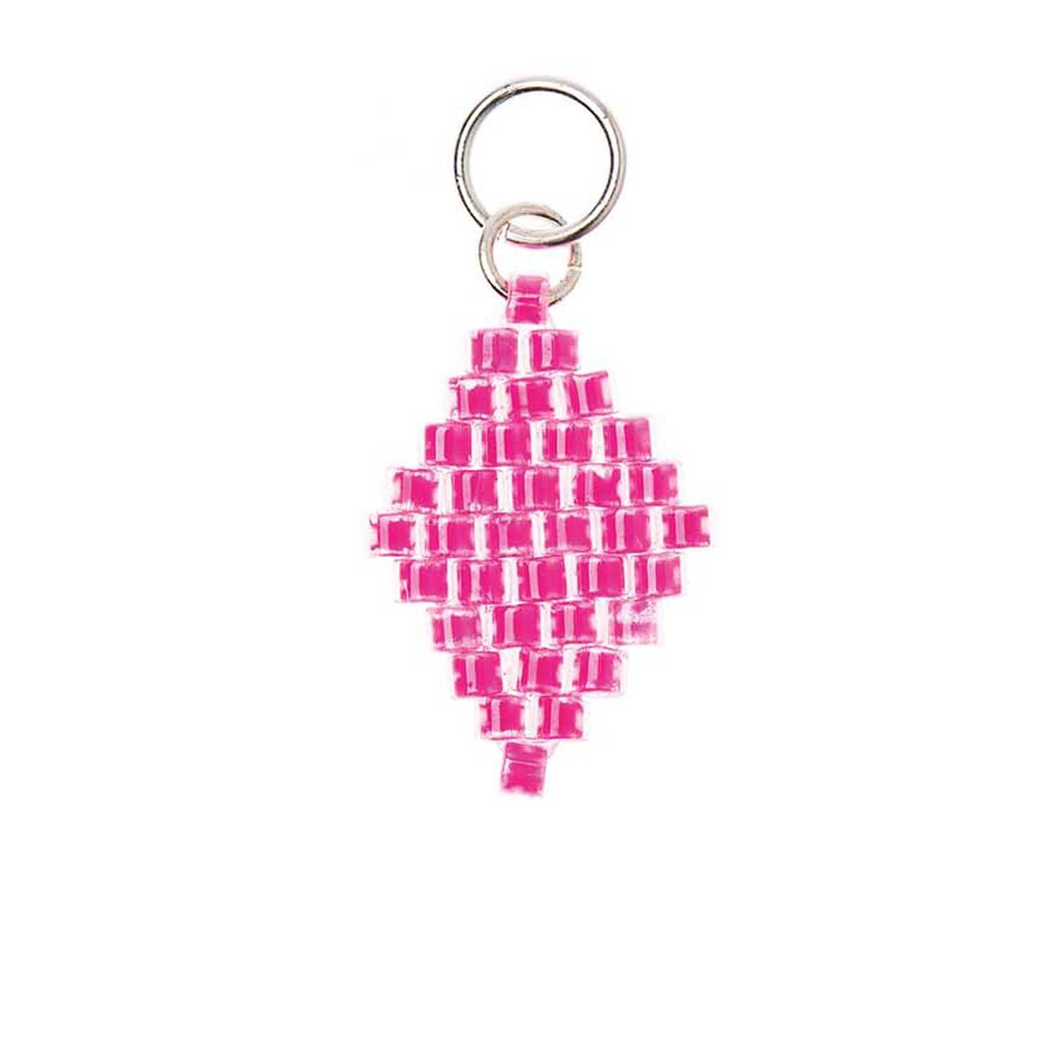 Mix it Up - Jewellery Brick Stitch Raute neon pink 10x15mm von Rico Design